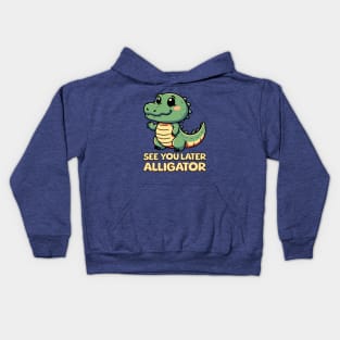 See You Later Alligator! Kawaii Baby Alligator Cartoon Kids Hoodie